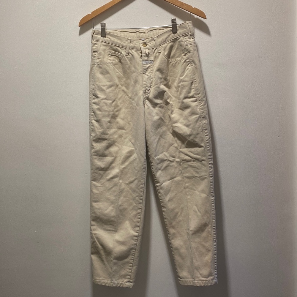 Vintage Girbaud Jeans Cream Colored size 18 made in USA
